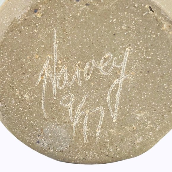 Harvey Salt Glaze Pottery Crock Bowl Apple VTG - Picture 7 of 7